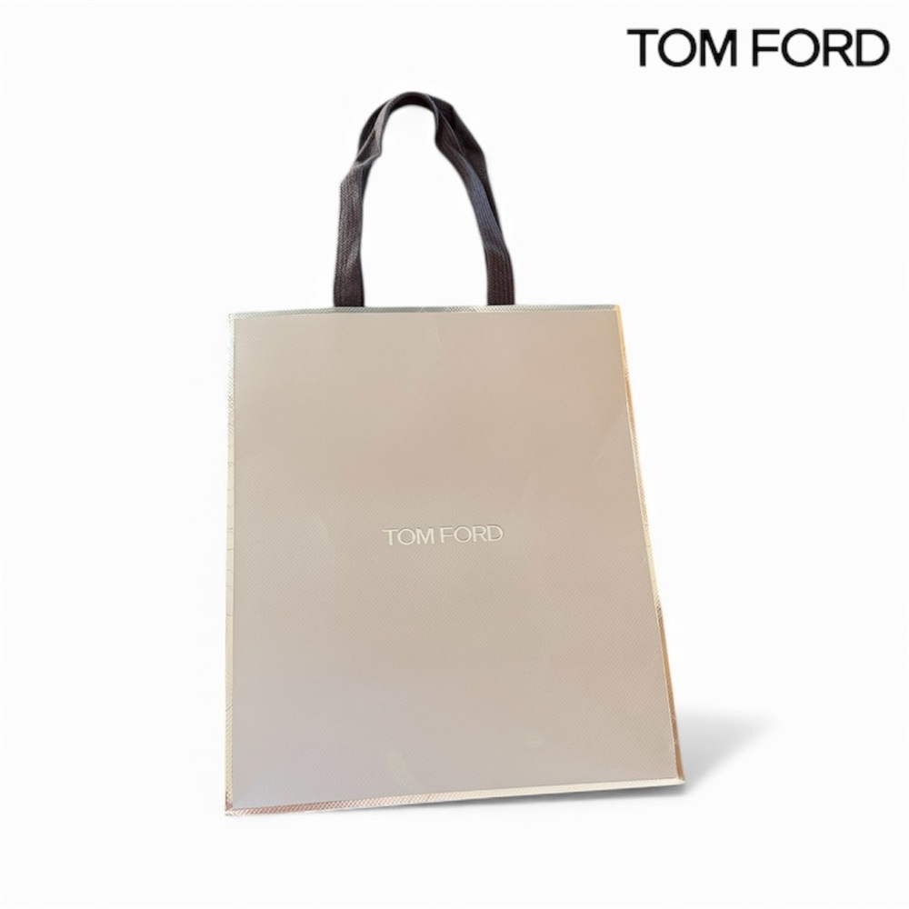 Tom Ford Grey Silver/Grey Gift Shopping Paper Tote Bag - Picture 2 of 6